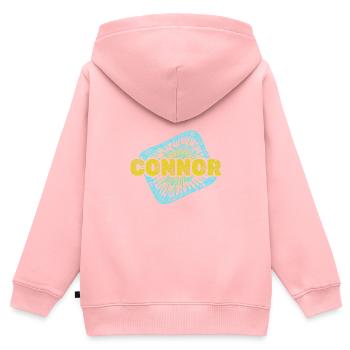 Leisure time Connor - Kids Premium Organic Zip-up Hoodie - rose - Back - AI Model Kid Female (0cm)