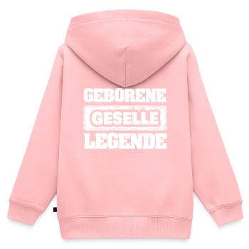 Occupation journeyman - Kids Premium Organic Zip-up Hoodie - rose - Back - AI Model Kid Female (0cm)