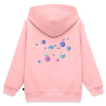 Dieter - Kinder Premium Organic Zip Hoodie - Rosa - Hinten - AI Model Kid Female (0cm)