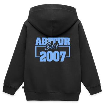 Abitur 2007 - Kinder Premium Organic Zip Hoodie - Schwarz - Hinten - AI Model Kid Male (0cm)