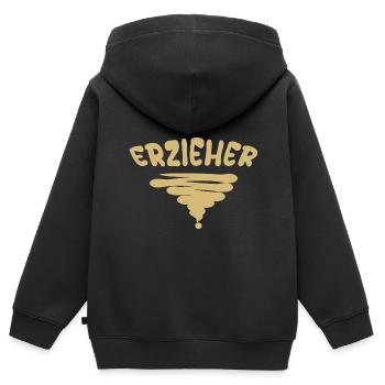 Educator as a profession - Kids Premium Organic Zip-up Hoodie - black - Back - AI Model Kid Male (0cm)