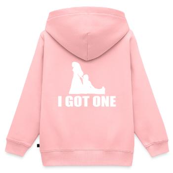I Got One Zukünftige Braut - Kinder Premium Organic Zip Hoodie - Rosa - Hinten - AI Model Kid Female (0cm)