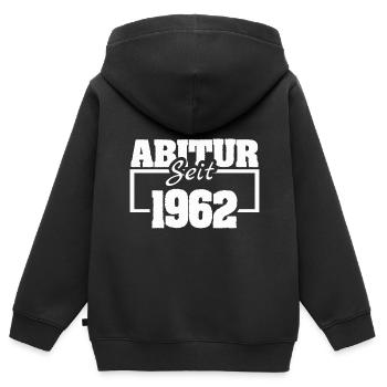 Abschlussklasse 1962 - Kinder Premium Organic Zip Hoodie - Schwarz - Hinten - AI Model Kid Male (0cm)