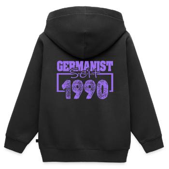 Studi 1990 - Kids Premium Organic Zip-up Hoodie - black - Back - AI Model Kid Male (0cm)