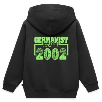 Etudes 2002 - Sweat Premium à capuche zippé enfant bio - noir - Dos - AI Model Kid Male (0cm)