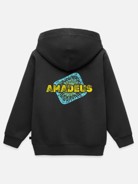 Freizeit Amadeus - Kinder Premium Organic Zip Hoodie - Schwarz