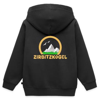 Trekking Zirbitzkogel - Kids Premium Organic Zip-up Hoodie - black - Back - AI Model Kid Male (0cm)