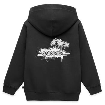 Sardinia as a holiday - Kids Premium Organic Zip-up Hoodie - black - Back - AI Model Kid Male (0cm)
