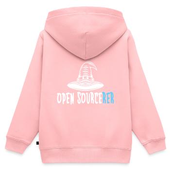 Programmer Coder Software Developer - Kids Premium Organic Zip-up Hoodie - rose - Back - AI Model Kid Female (0cm)