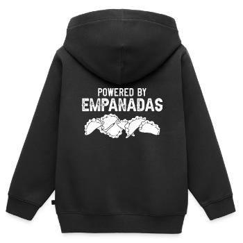 Empanada Argentinien Teigtasche Spanien - Kinder Premium Organic Zip Hoodie - Schwarz - Hinten - AI Model Kid Male (0cm)