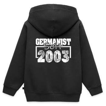 Profession 2003 - Kids Premium Organic Zip-up Hoodie - black - Back - AI Model Kid Male (0cm)