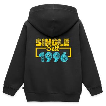 Single 1996 - Kids Premium Organic Zip-up Hoodie - black - Back - AI Model Kid Male (0cm)