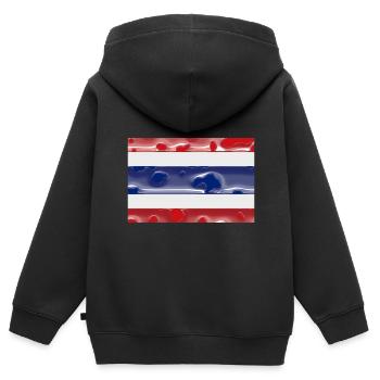 Thailand Thailand - Kids Premium Organic Zip-up Hoodie - black - Back - AI Model Kid Male (0cm)