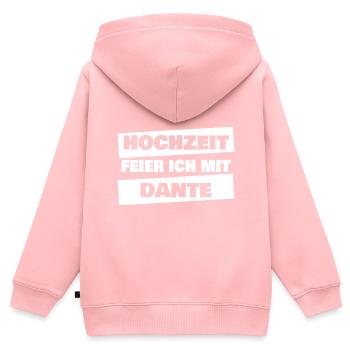 JGA Dante - Kids Premium Organic Zip-up Hoodie - rose - Back - AI Model Kid Female (0cm)