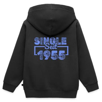 seit 1955 - Kinder Premium Organic Zip Hoodie - Schwarz - Hinten - AI Model Kid Male (0cm)