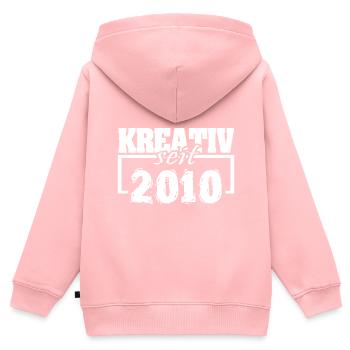 Schauspieler 2010 - Kinder Premium Organic Zip Hoodie - Rosa - Hinten - AI Model Kid Female (0cm)