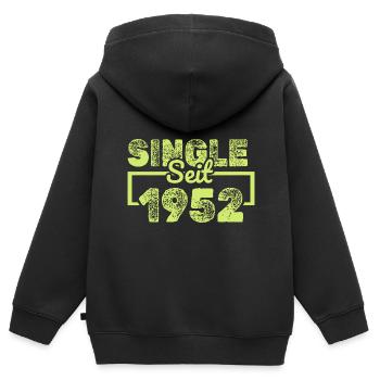 since 1952 - Kids Premium Organic Zip-up Hoodie - black - Back - AI Model Kid Male (0cm)