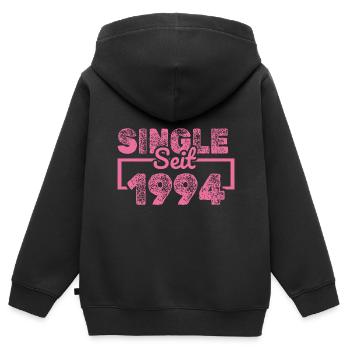 Single 1994 - Kids Premium Organic Zip-up Hoodie - black - Back - AI Model Kid Male (0cm)