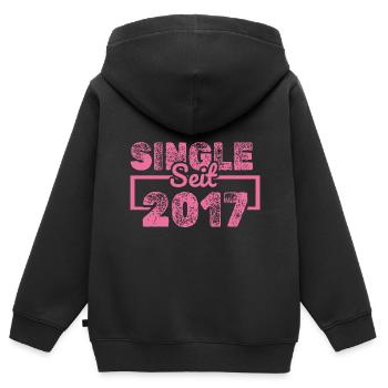 Single 2017 - Kids Premium Organic Zip-up Hoodie - black - Back - AI Model Kid Male (0cm)