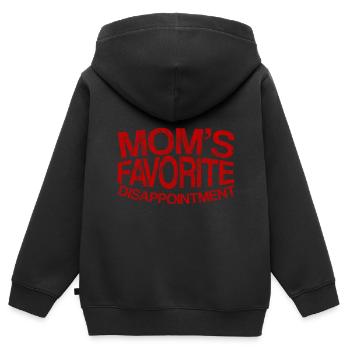 La déception préférée de maman 4 - Sweat Premium à capuche zippé enfant bio - noir - Dos - AI Model Kid Male (0cm)