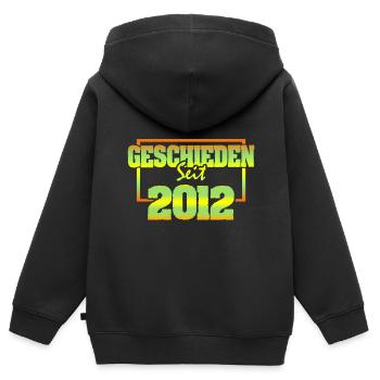 Mari 2012 - Sweat Premium à capuche zippé enfant bio - noir - Dos - AI Model Kid Male (0cm)