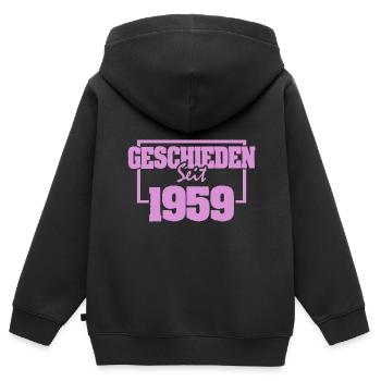 Ehe 1959 - Kinder Premium Organic Zip Hoodie - Schwarz - Hinten - AI Model Kid Male (0cm)