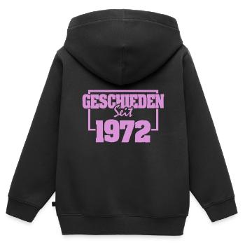 Ehe 1972 - Kinder Premium Organic Zip Hoodie - Schwarz - Hinten - AI Model Kid Male (0cm)