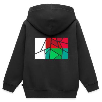 Madagascar - Kids Premium Organic Zip-up Hoodie - black - Back - AI Model Kid Male (0cm)