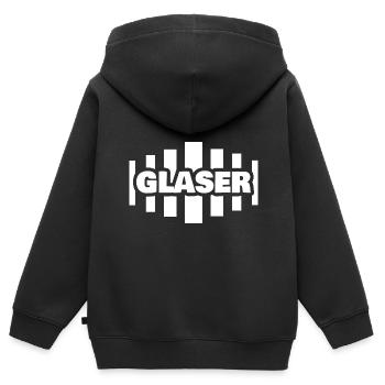 Profession Glazier - Kids Premium Organic Zip-up Hoodie - black - Back - AI Model Kid Male (0cm)