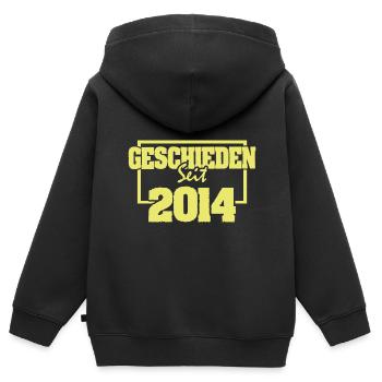 Freiheit 2014 - Kinder Premium Organic Zip Hoodie - Schwarz - Hinten - AI Model Kid Male (0cm)