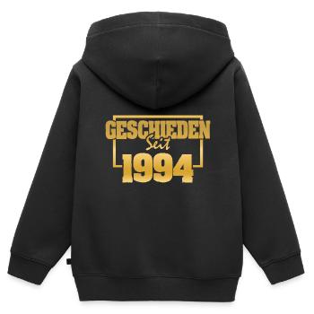 Mari 1994 - Sweat Premium à capuche zippé enfant bio - noir - Dos - AI Model Kid Male (0cm)