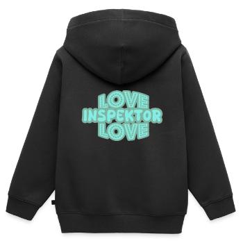 Judgement Inspector - Kids Premium Organic Zip-up Hoodie - black - Back - AI Model Kid Male (0cm)