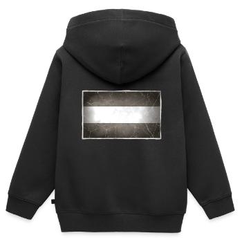 Luxemburg - Kinder Premium Organic Zip Hoodie - Schwarz - Hinten - AI Model Kid Male (0cm)
