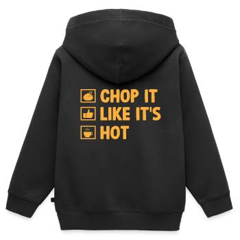 Backen Bäckerei Konditorei Konditor Bäcker Konfekt - Kinder Premium Organic Zip Hoodie - Schwarz - Hinten - AI Model Kid Male (0cm)