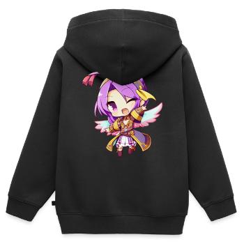 Magical manga fairy japan kawaii anime version - Kids Premium Organic Zip-up Hoodie - black - Back - AI Model Kid Male (0cm)