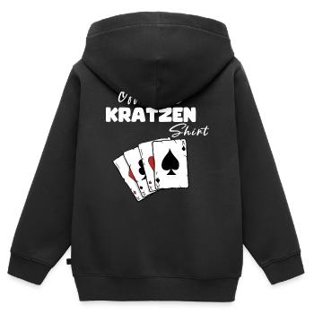 Chemise officielle Scratch - Sweat Premium à capuche zippé enfant bio - noir - Dos - AI Model Kid Male (0cm)