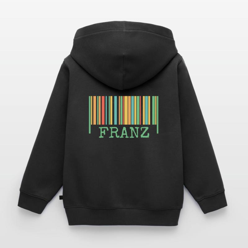 Strichcode Franz Kinder Premium Organic Zip Hoodie