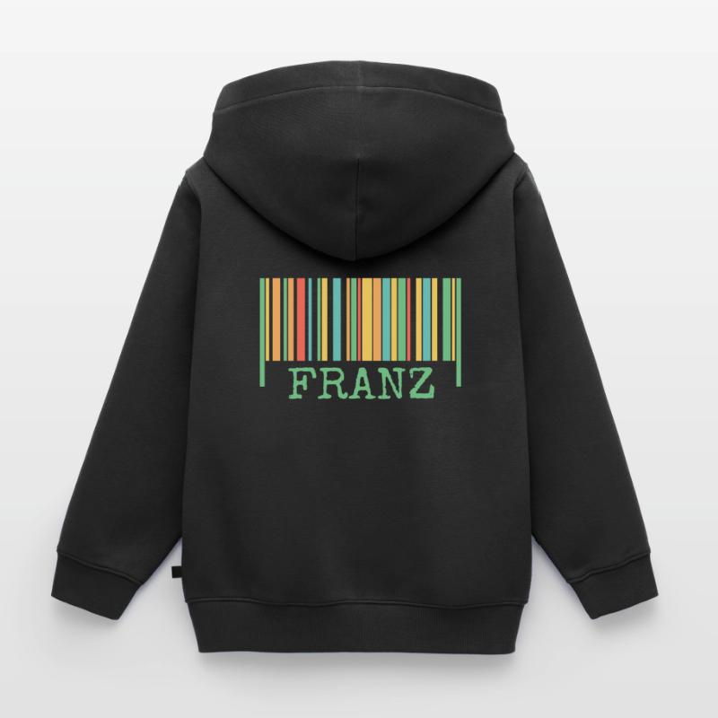 Strichcode Franz Kinder Premium Organic Zip Hoodie