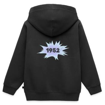 Bulle de 1952 - Sweat Premium à capuche zippé enfant bio - noir - Dos - AI Model Kid Male (0cm)