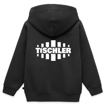 Carpenter as a profession - Kids Premium Organic Zip-up Hoodie - black - Back - AI Model Kid Male (0cm)