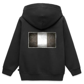 Guadeloupe - Kinder Premium Organic Zip Hoodie - Schwarz - Hinten - AI Model Kid Male (0cm)