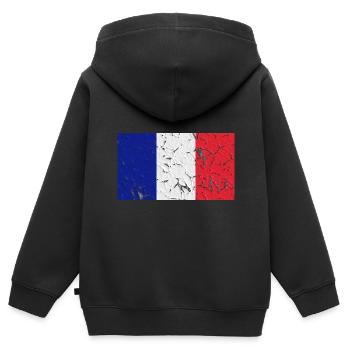 Land Mayotte - Kinder Premium Organic Zip Hoodie - Schwarz - Hinten - AI Model Kid Male (0cm)
