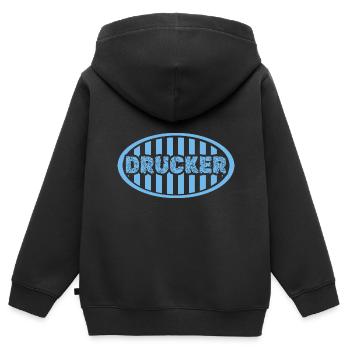 Gift for Printer - Kids Premium Organic Zip-up Hoodie - black - Back - AI Model Kid Male (0cm)