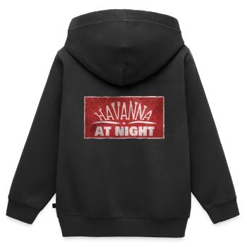 Havanna - Kinder Premium Organic Zip Hoodie - Schwarz - Hinten - AI Model Kid Male (0cm)