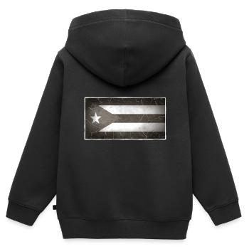 Cuba - Sweat Premium à capuche zippé enfant bio - noir - Dos - AI Model Kid Male (0cm)