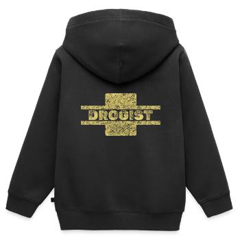 Drogist als Beruf - Kinder Premium Organic Zip Hoodie - Schwarz - Hinten - AI Model Kid Male (0cm)