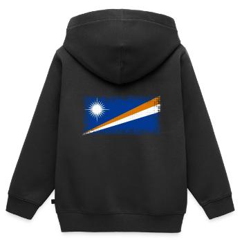 Marshallinseln als Marshallinseln - Kinder Premium Organic Zip Hoodie - Schwarz - Hinten - AI Model Kid Male (0cm)