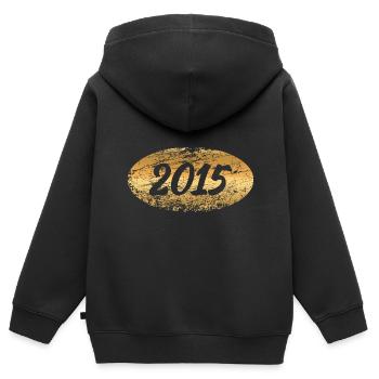 Métaux précieux 2015 - Sweat Premium à capuche zippé enfant bio - noir - Dos - AI Model Kid Male (0cm)