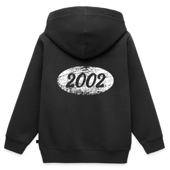 Leisure 2002 - Kids Premium Organic Zip-up Hoodie - black - Back - AI Model Kid Male (0cm)
