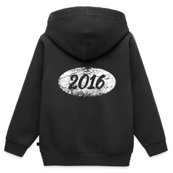 Leisure 2016 - Kids Premium Organic Zip-up Hoodie - black - Back - AI Model Kid Male (0cm)